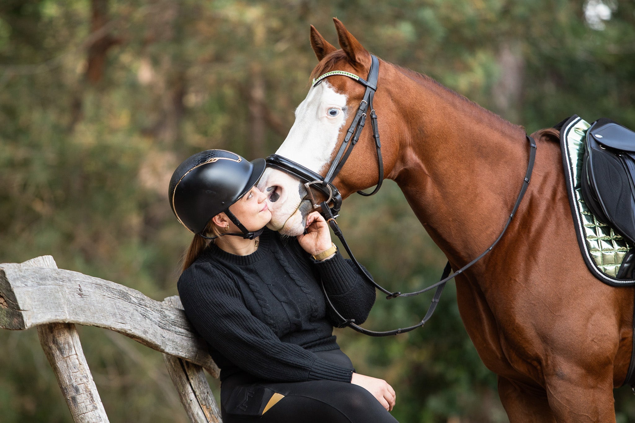Green Lily Browband - Equine Exchange Tack Shop