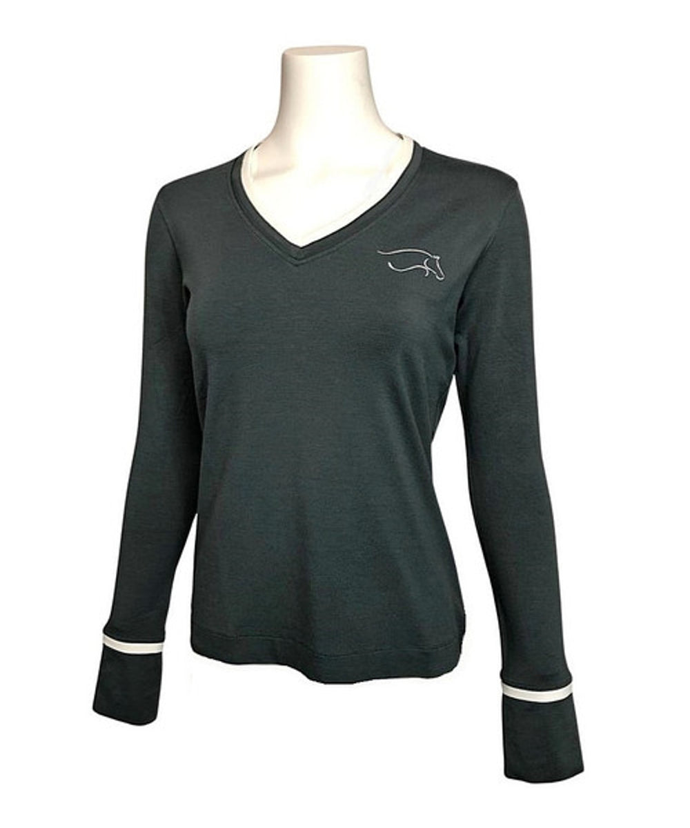 V-Neck Jersey Sweater - Equine Exchange Tack Shop