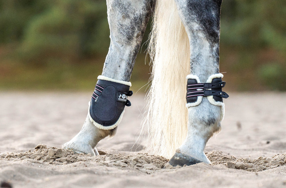 Midnight Black Open-Front Boots - Equine Exchange Tack Shop