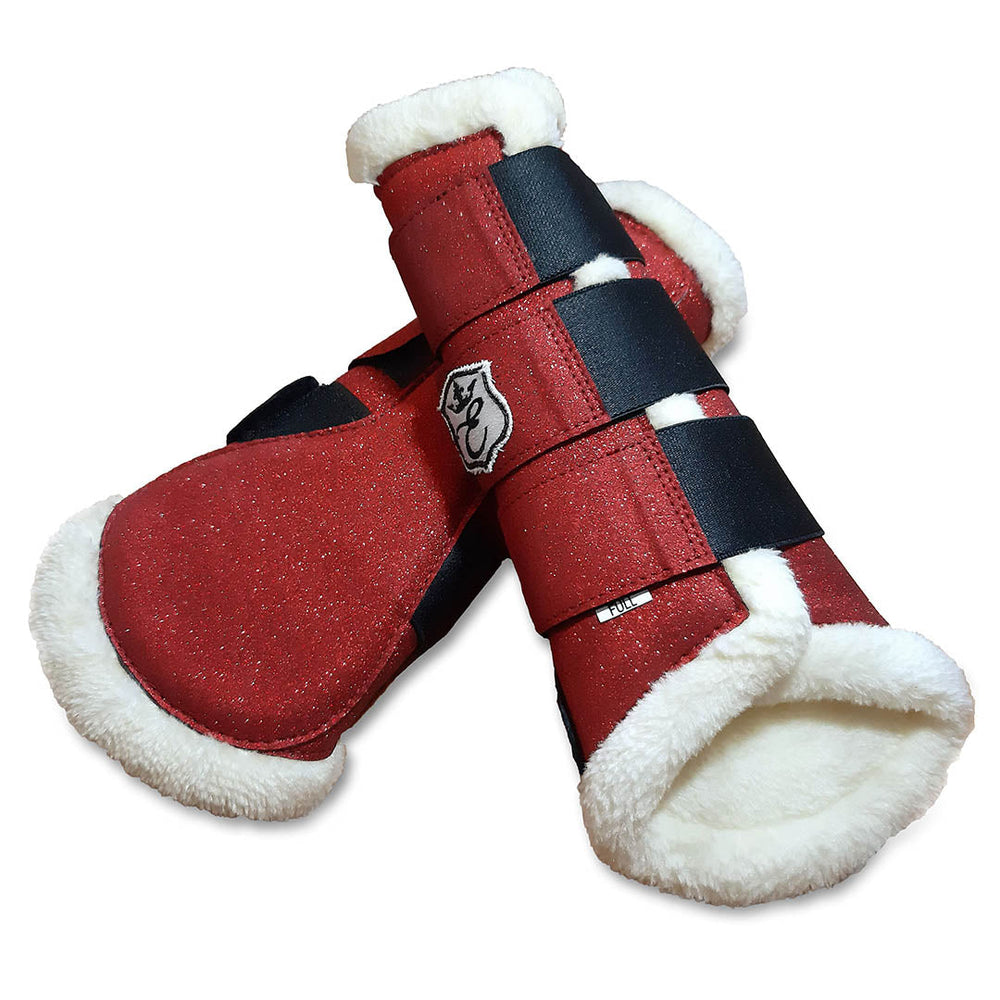 Scarlet Red Brushing Boots - Equine Exchange Tack Shop