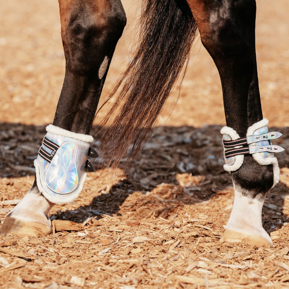 Holographic Open Front Boots - Equine Exchange Tack Shop