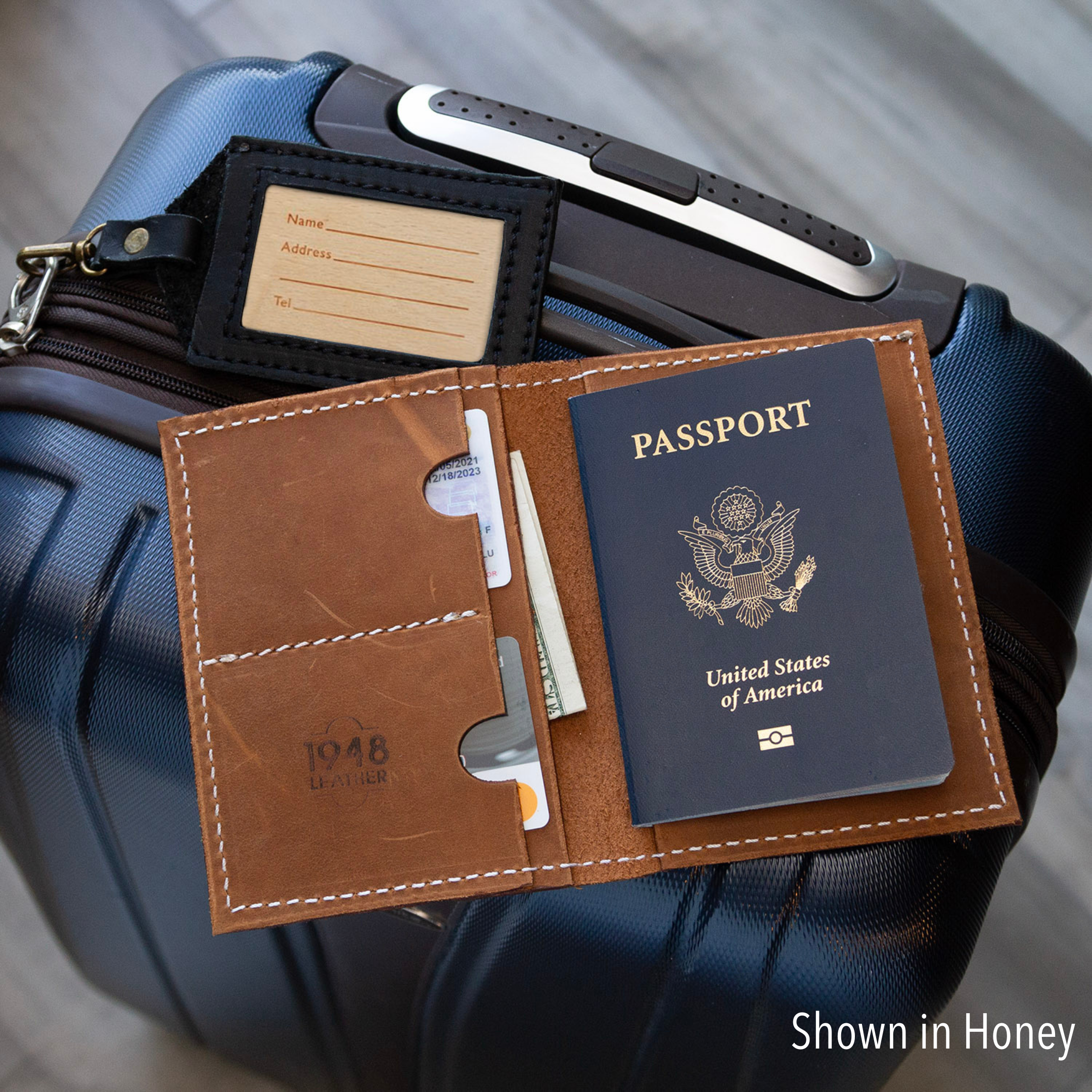 Passport Wallet: Merlot