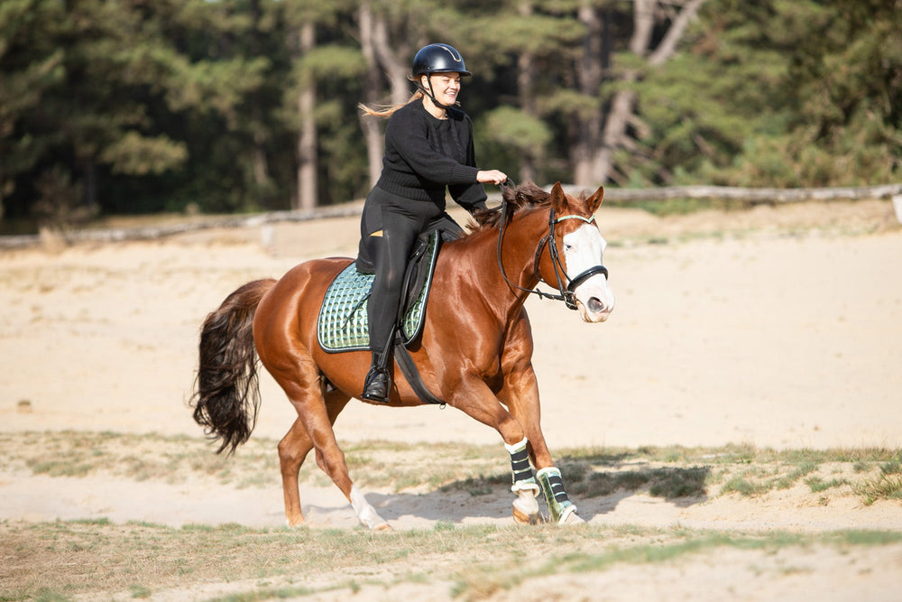 Green Lily Saddle Pad - Equine Exchange Tack Shop