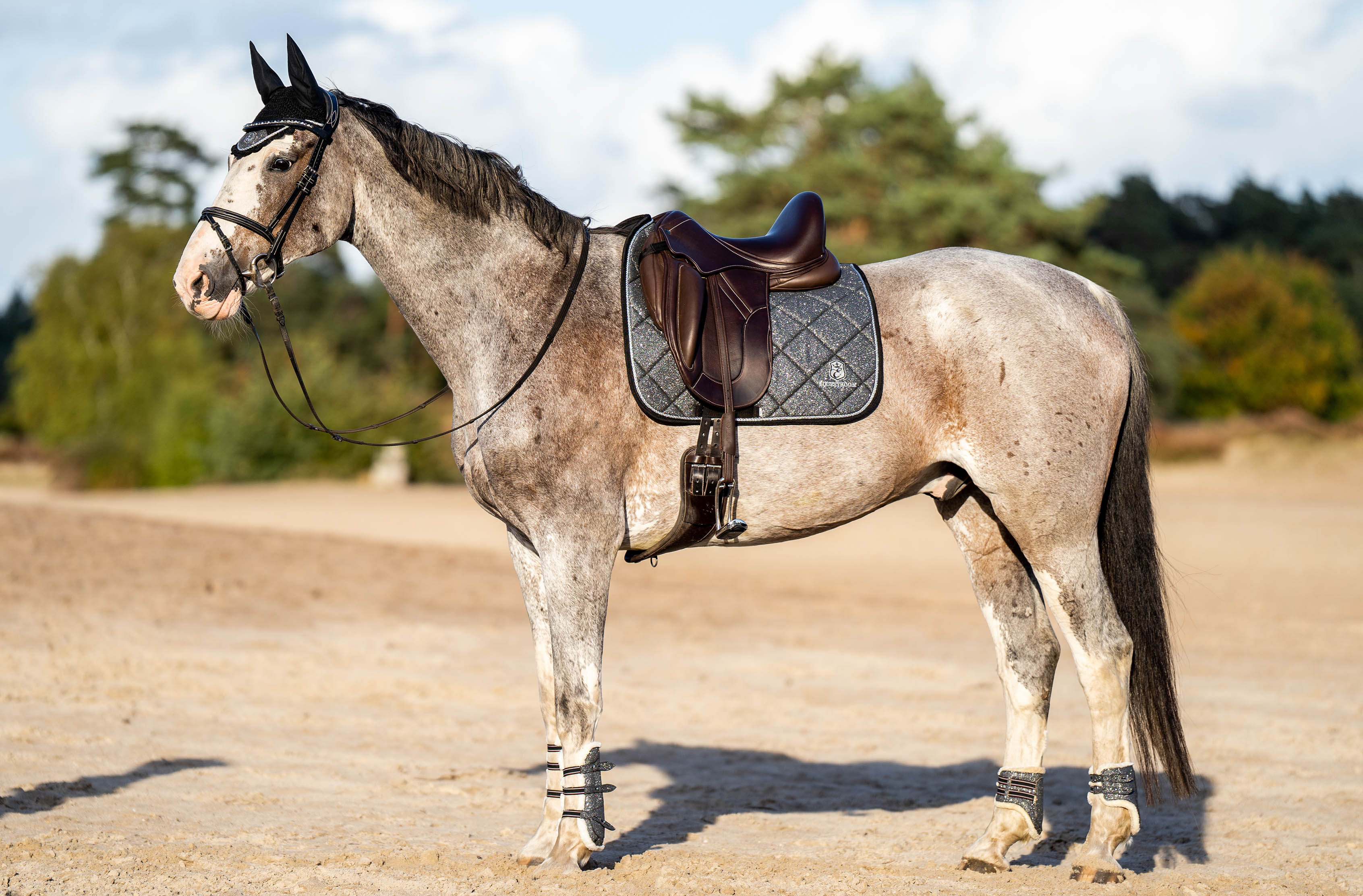 Stardust Grey Fly Hat - Equine Exchange Tack Shop