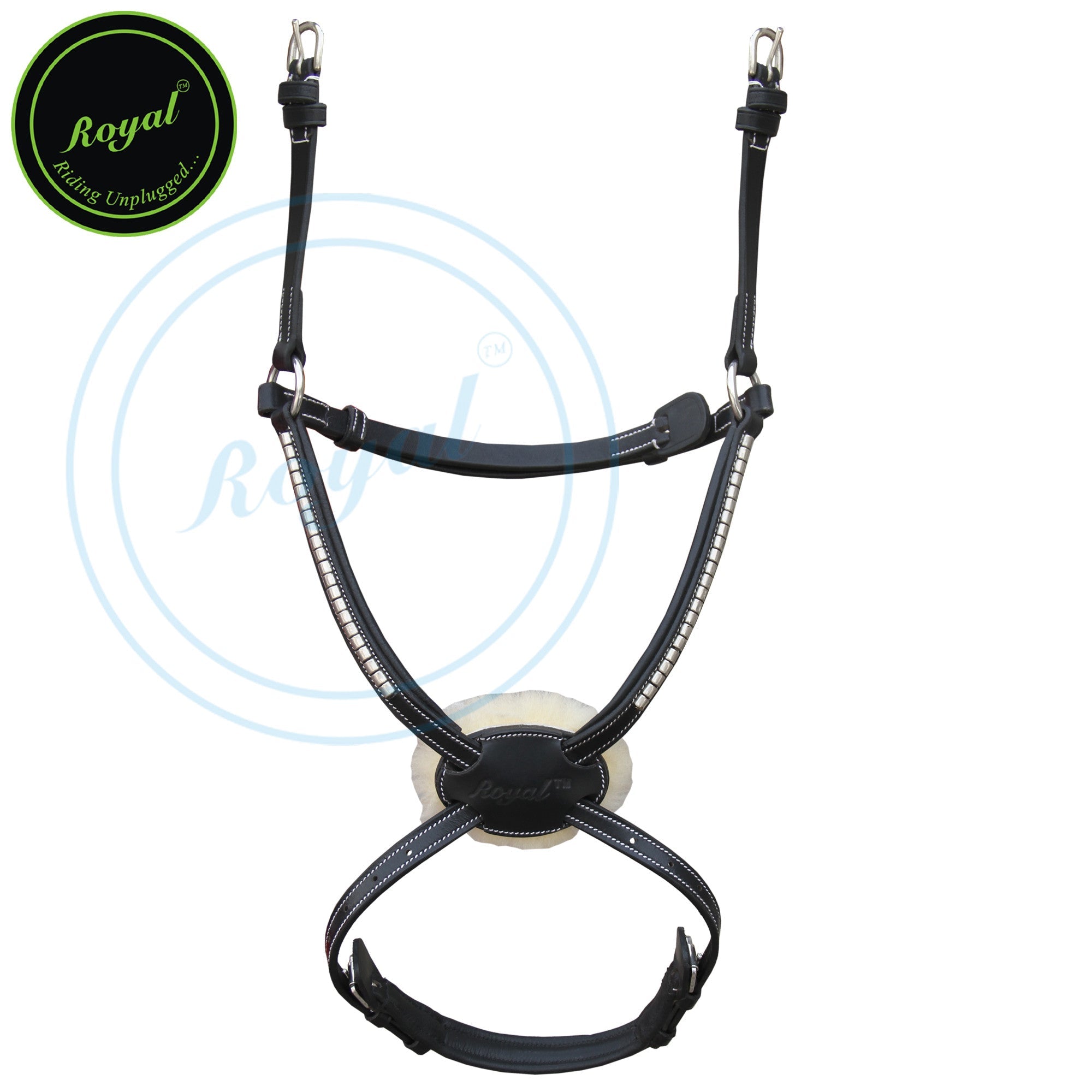 ExionPro SS / Brass Clincher Padded Mexican Figure 8 Noseband - Equine Exchange Tack Shop