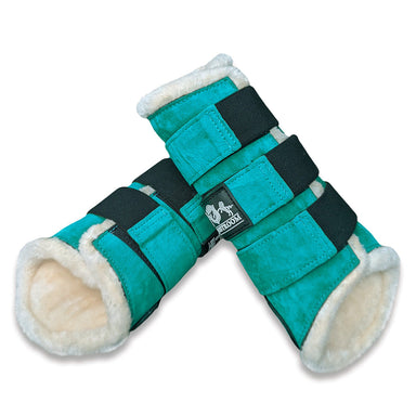 Teal Brushing Boots - Equine Exchange Tack Shop