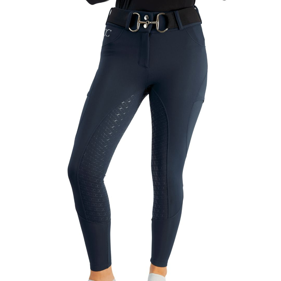 Navy Blue Mid-Weight Winter Full Seat Breeches - Equine Exchange Tack Shop