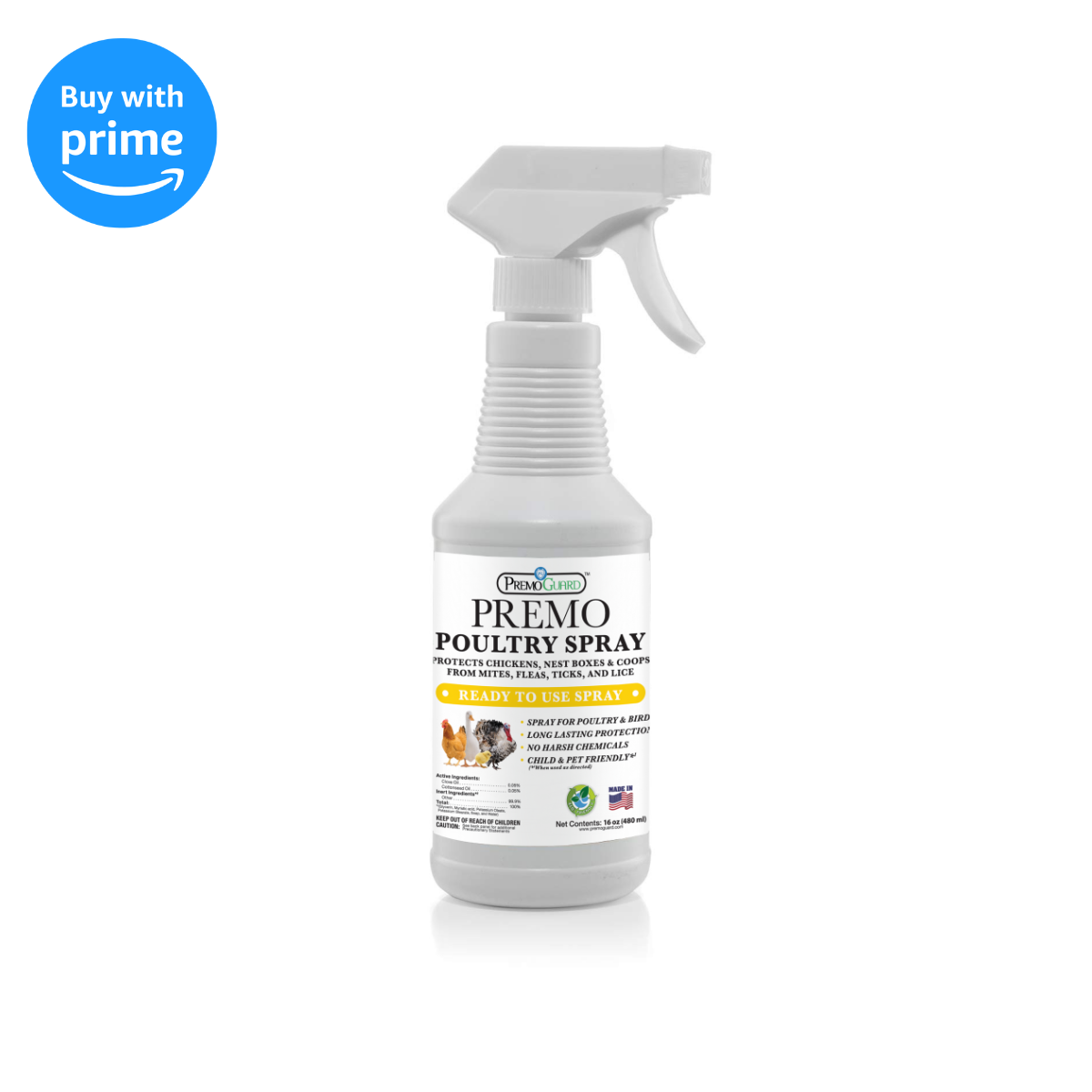 Plant Based All Natural Non-Toxic Poultry Spray  