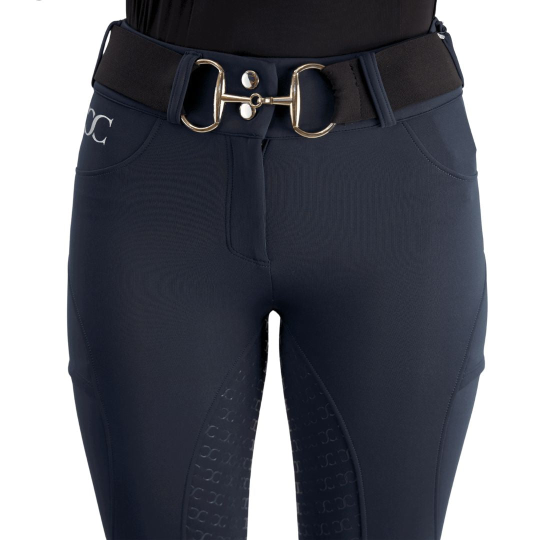 Navy Blue Mid-Weight Winter Full Seat Breeches - Equine Exchange Tack Shop