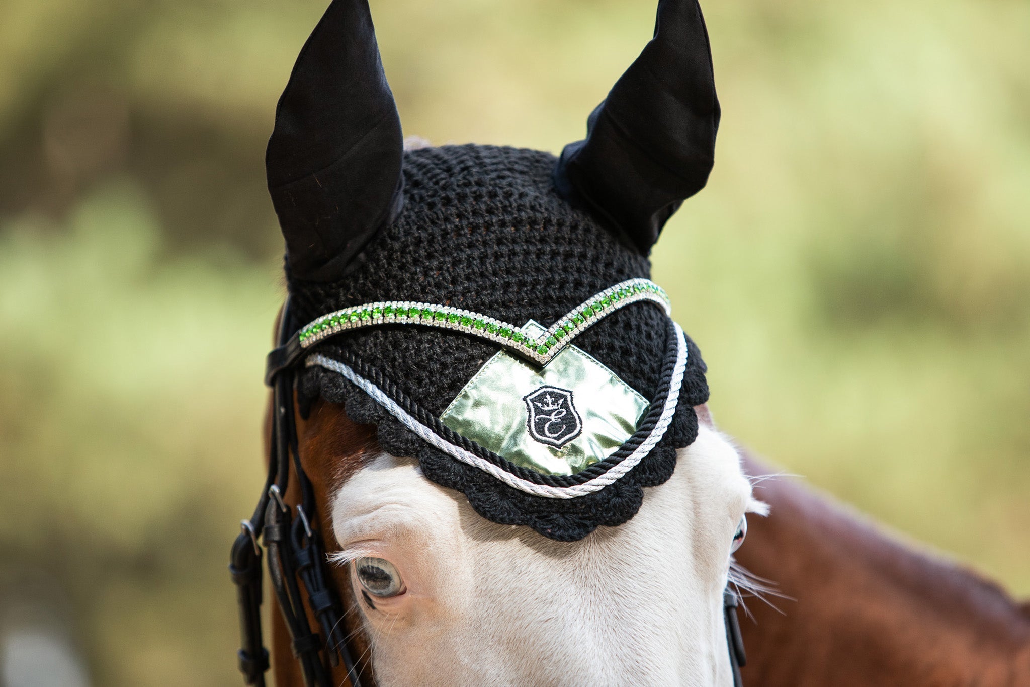 Green Lily Browband - Equine Exchange Tack Shop
