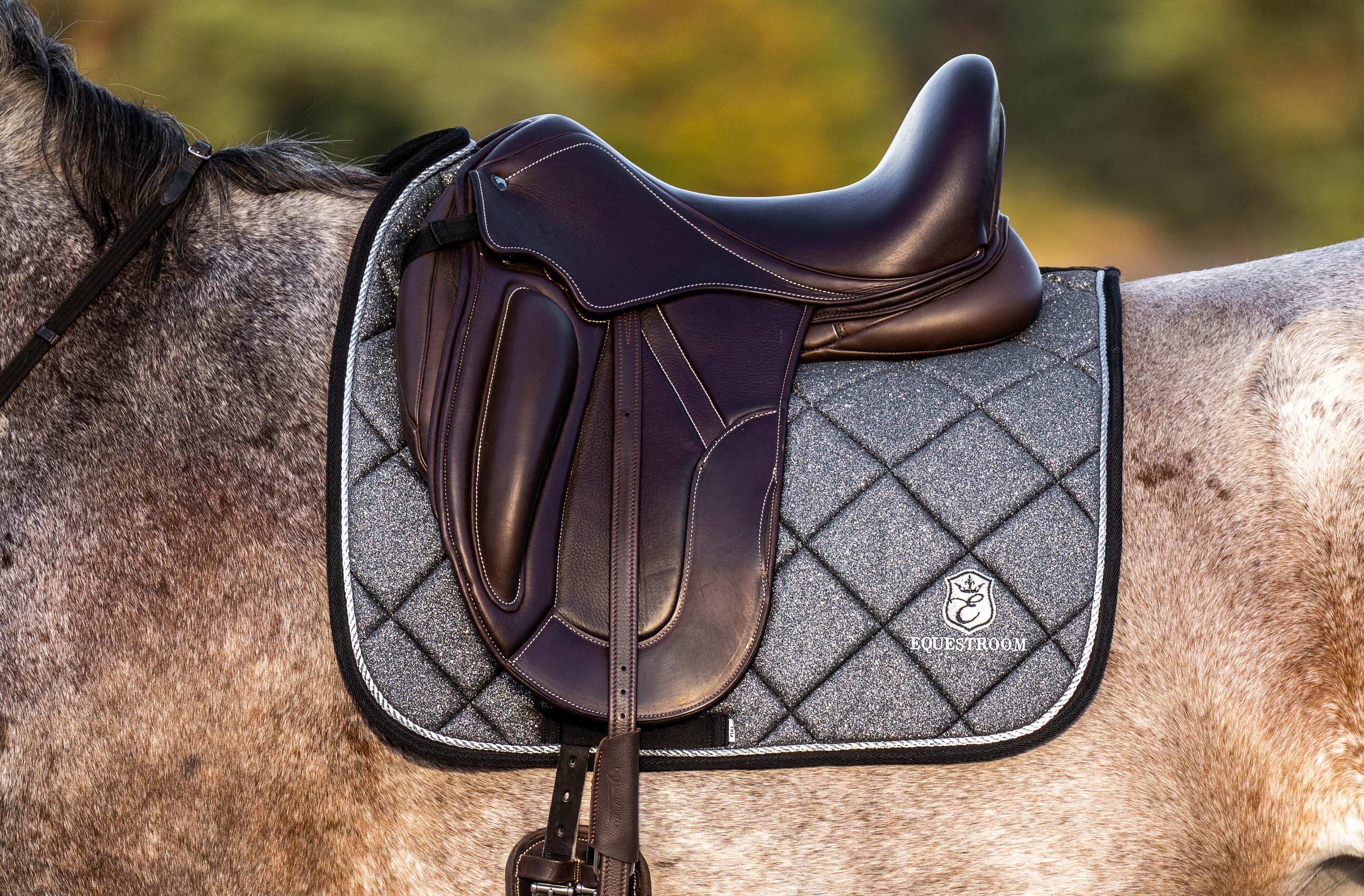 Stardust Grey Saddle Pad Set - Equine Exchange Tack Shop