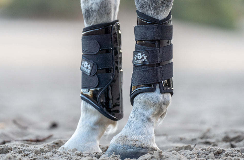 Midnight Black Brushing Boots - Equine Exchange Tack Shop