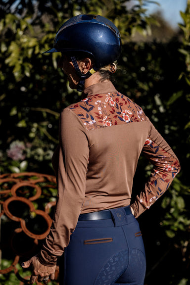 Walnut 1/4 Floral Base Layer - Equine Exchange Tack Shop