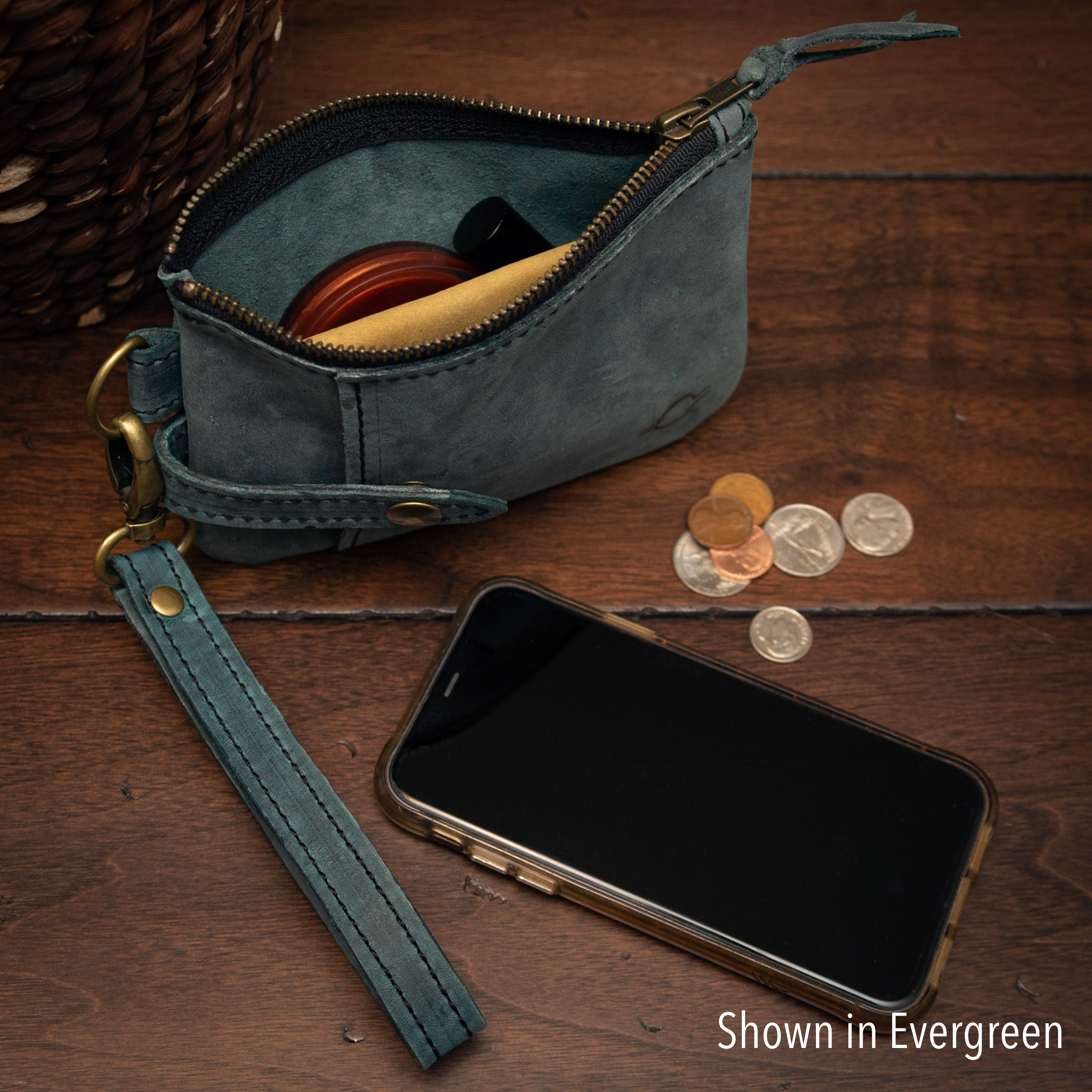 Scalloped Edge Concert Wristlet with Crossbody: Sunset