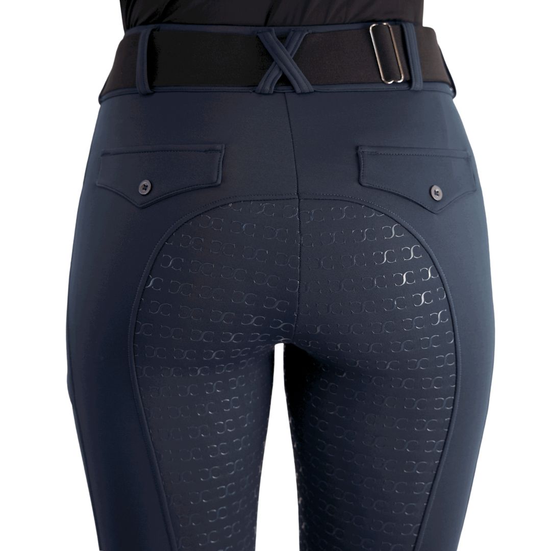 Navy Blue Mid-Weight Winter Full Seat Breeches - Equine Exchange Tack Shop
