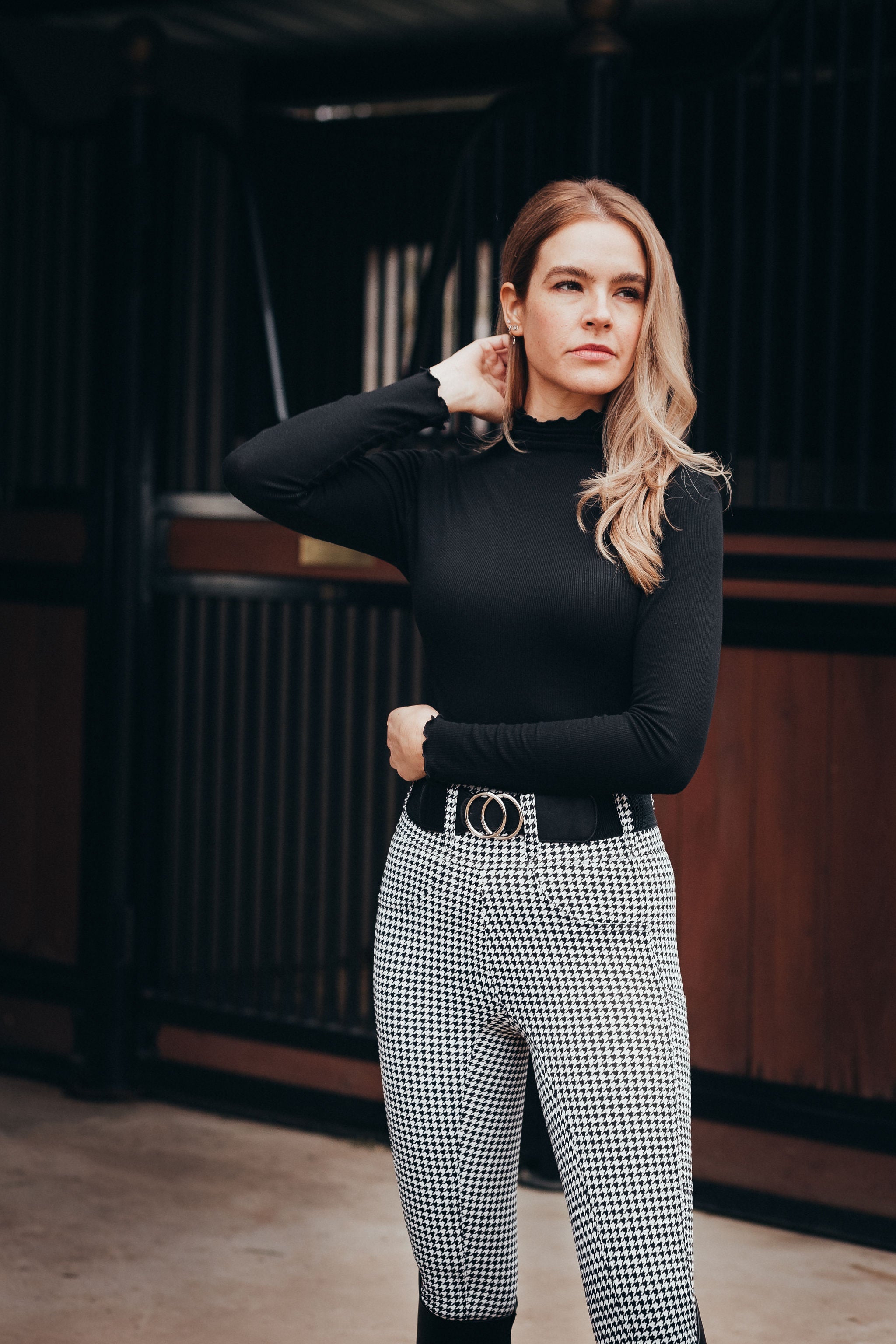Athletic Breech - Houndstooth - Equine Exchange Tack Shop