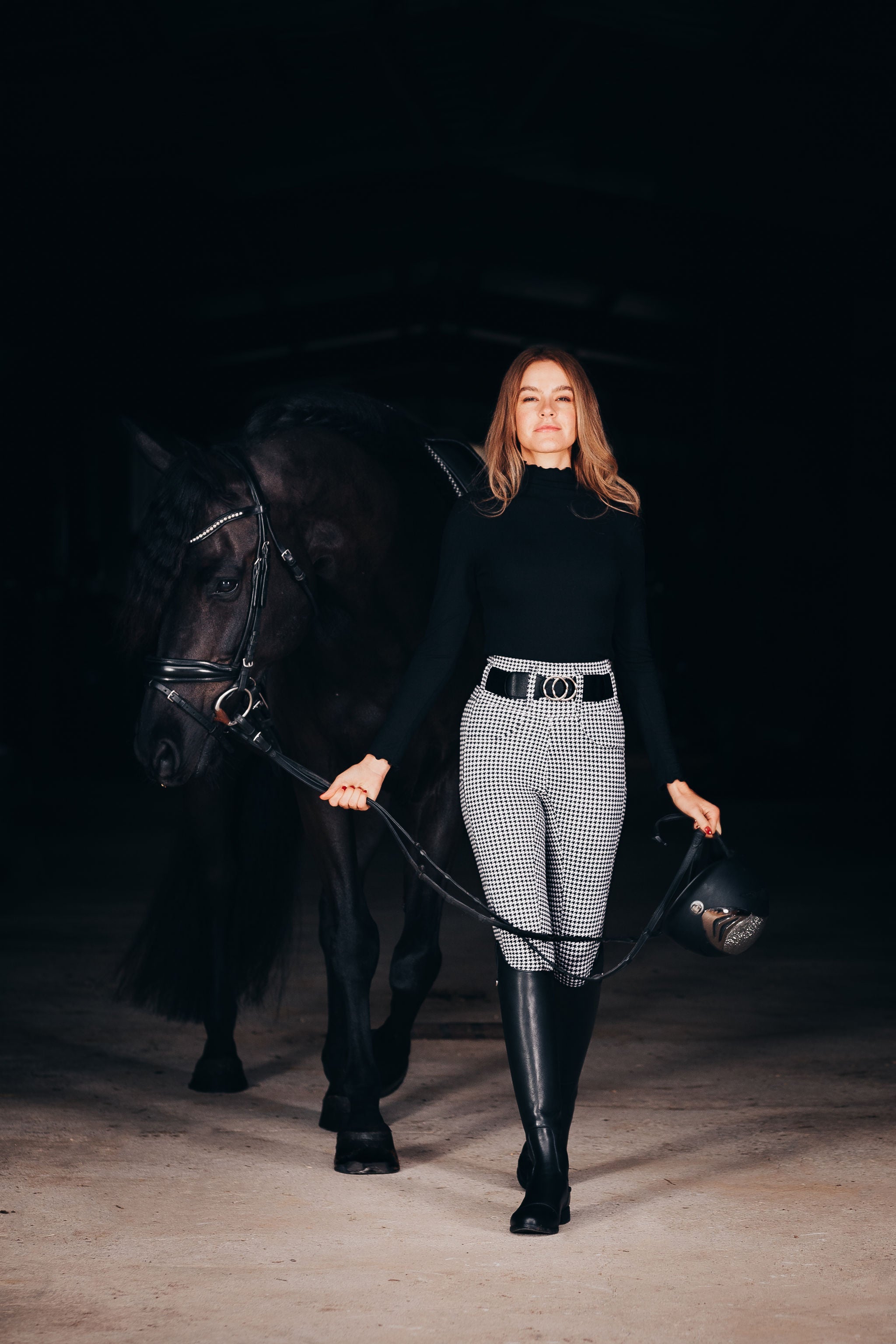 Athletic Breech - Houndstooth - Equine Exchange Tack Shop