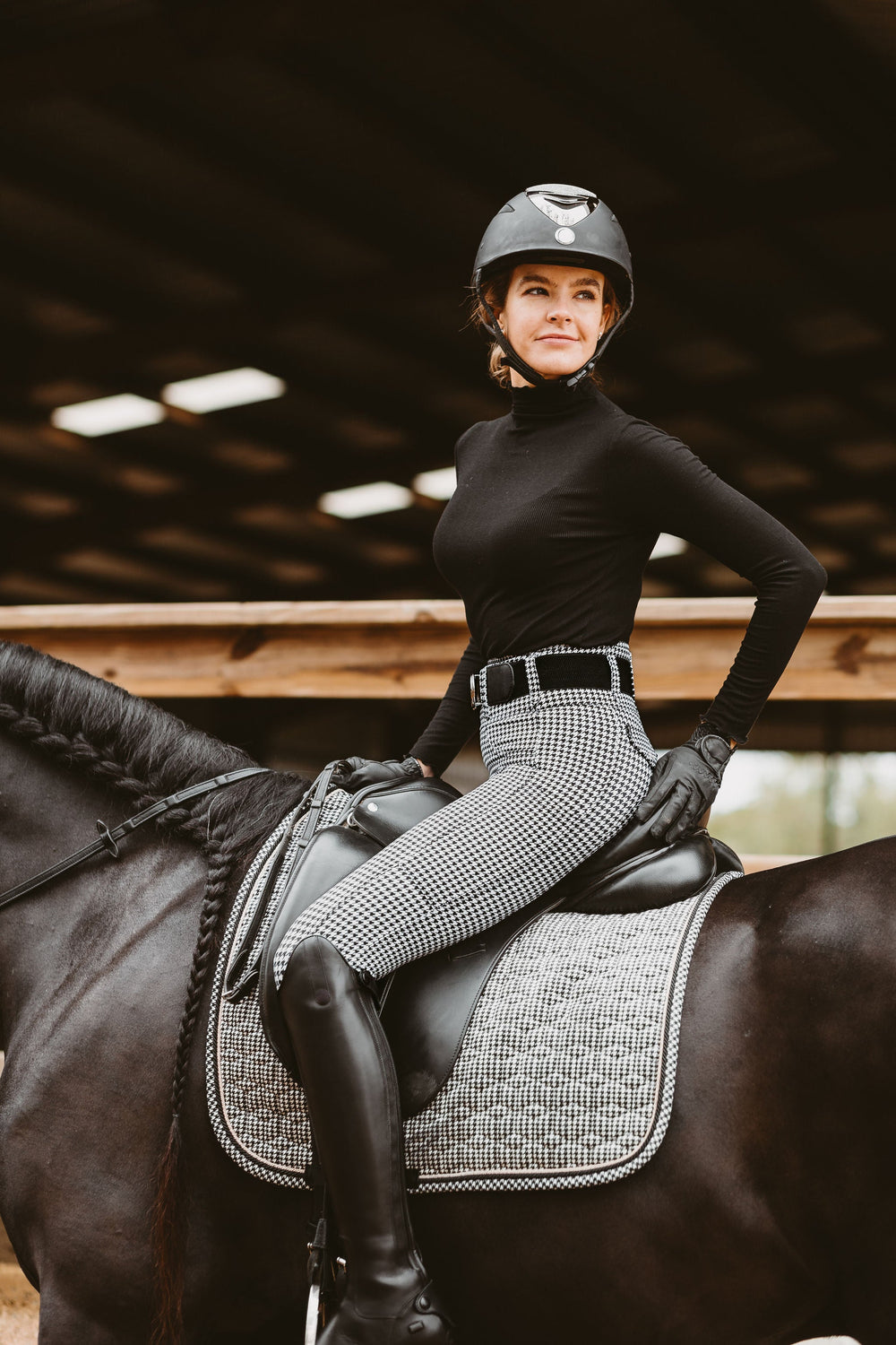 Athletic Breech - Houndstooth - Equine Exchange Tack Shop