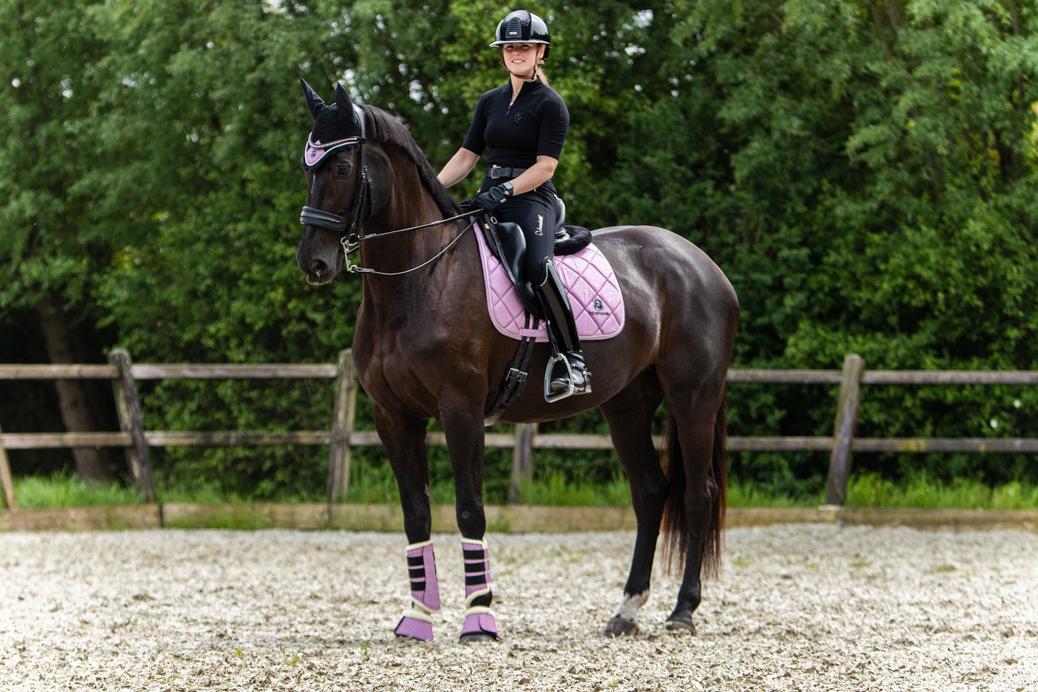 Pink Mist Saddle Pad Set - Equine Exchange Tack Shop