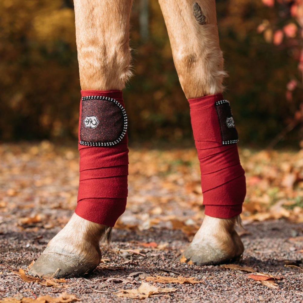 Burgundy Polo Wraps - Equine Exchange Tack Shop
