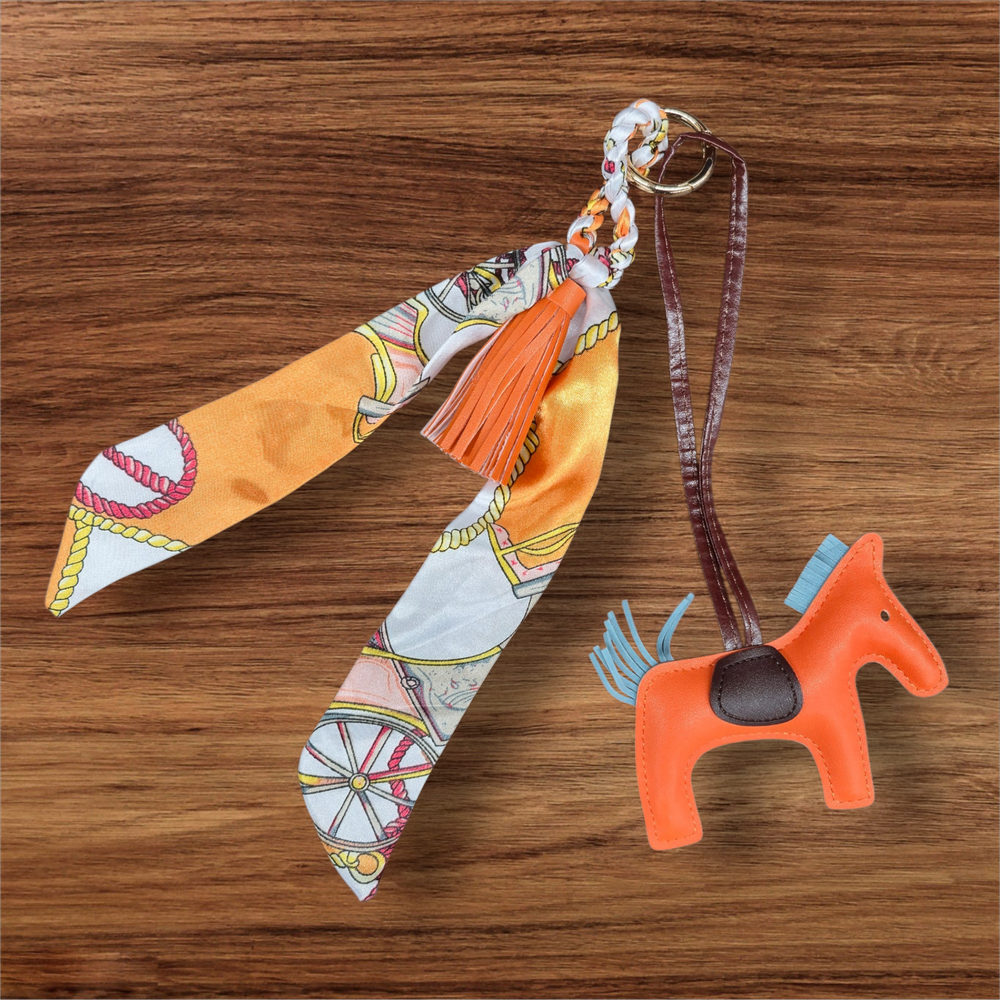 Anademi Ponies Bag Charm w/Scarf  