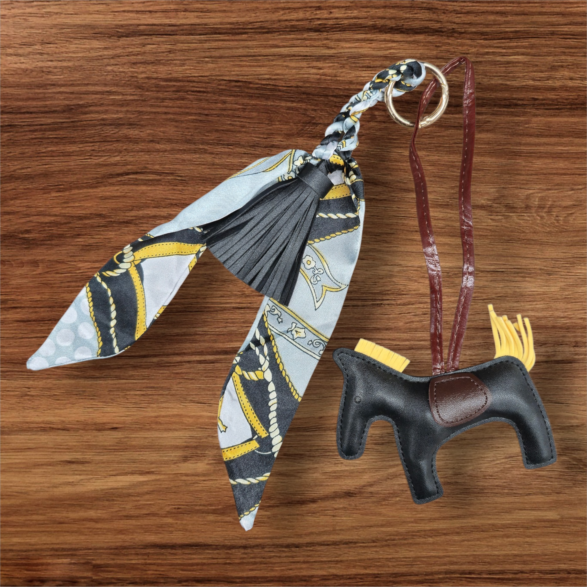 Anademi Ponies Bag Charm w/Scarf  