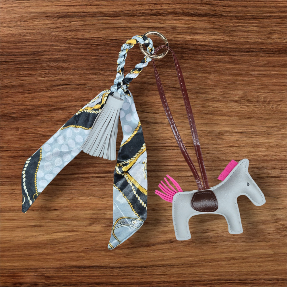 Anademi Ponies Bag Charm w/Scarf  