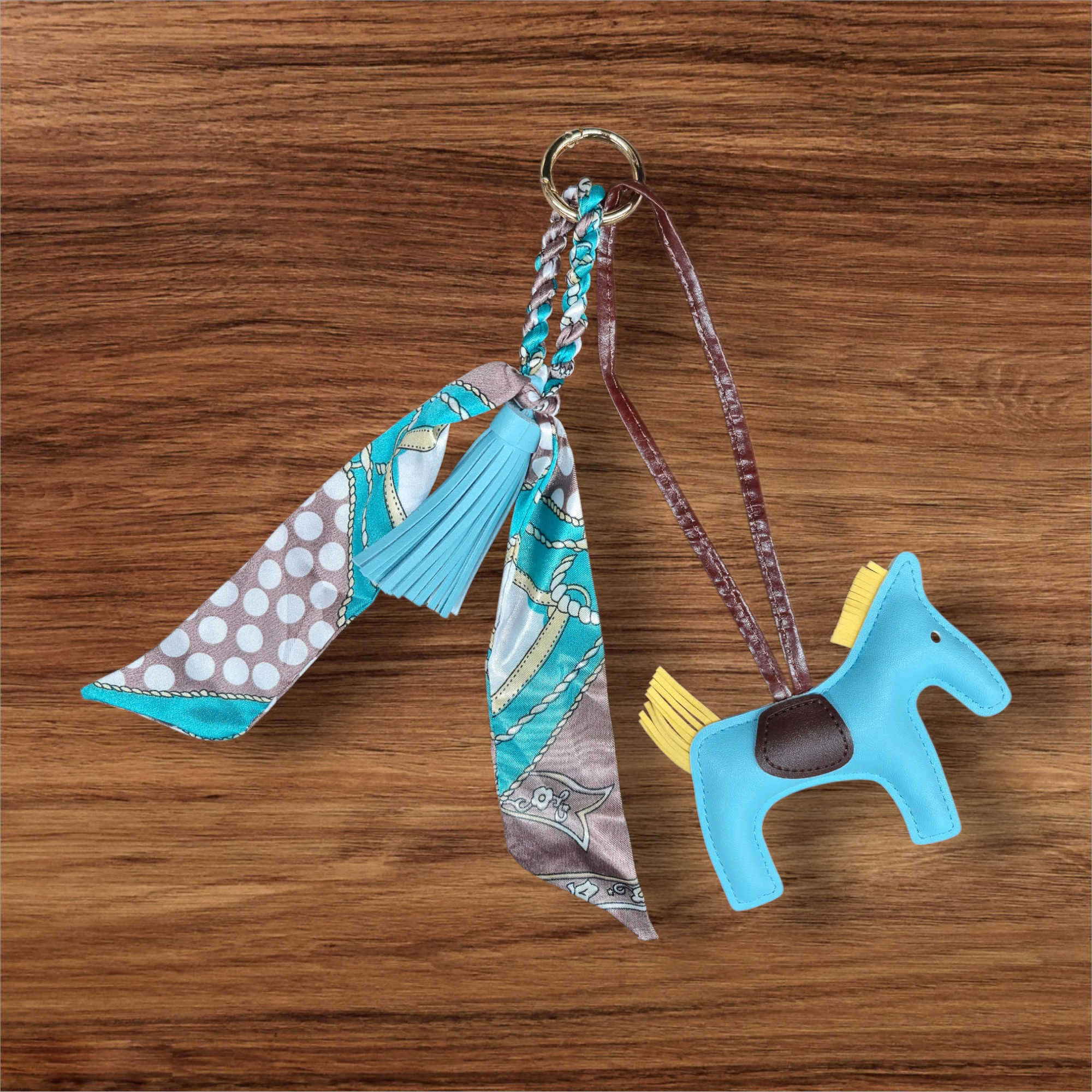 Anademi Ponies Bag Charm w/Scarf  
