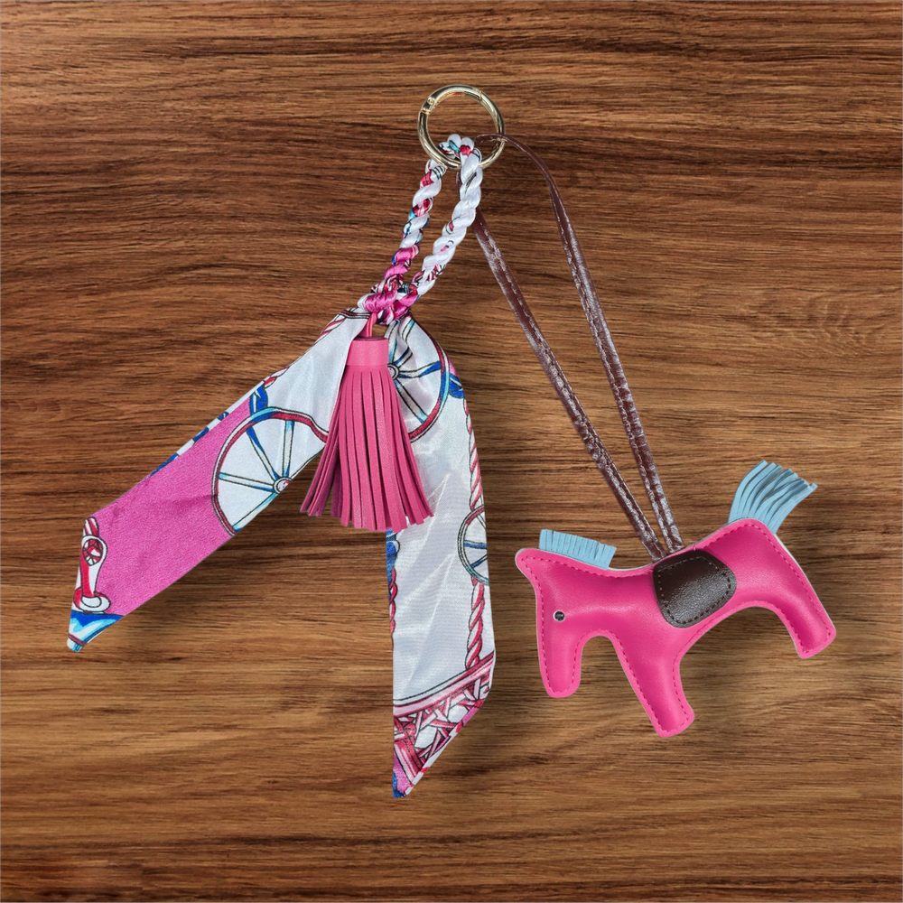 Anademi Ponies Bag Charm w/Scarf  
