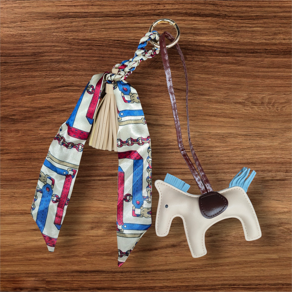 Anademi Ponies Bag Charm w/Scarf  