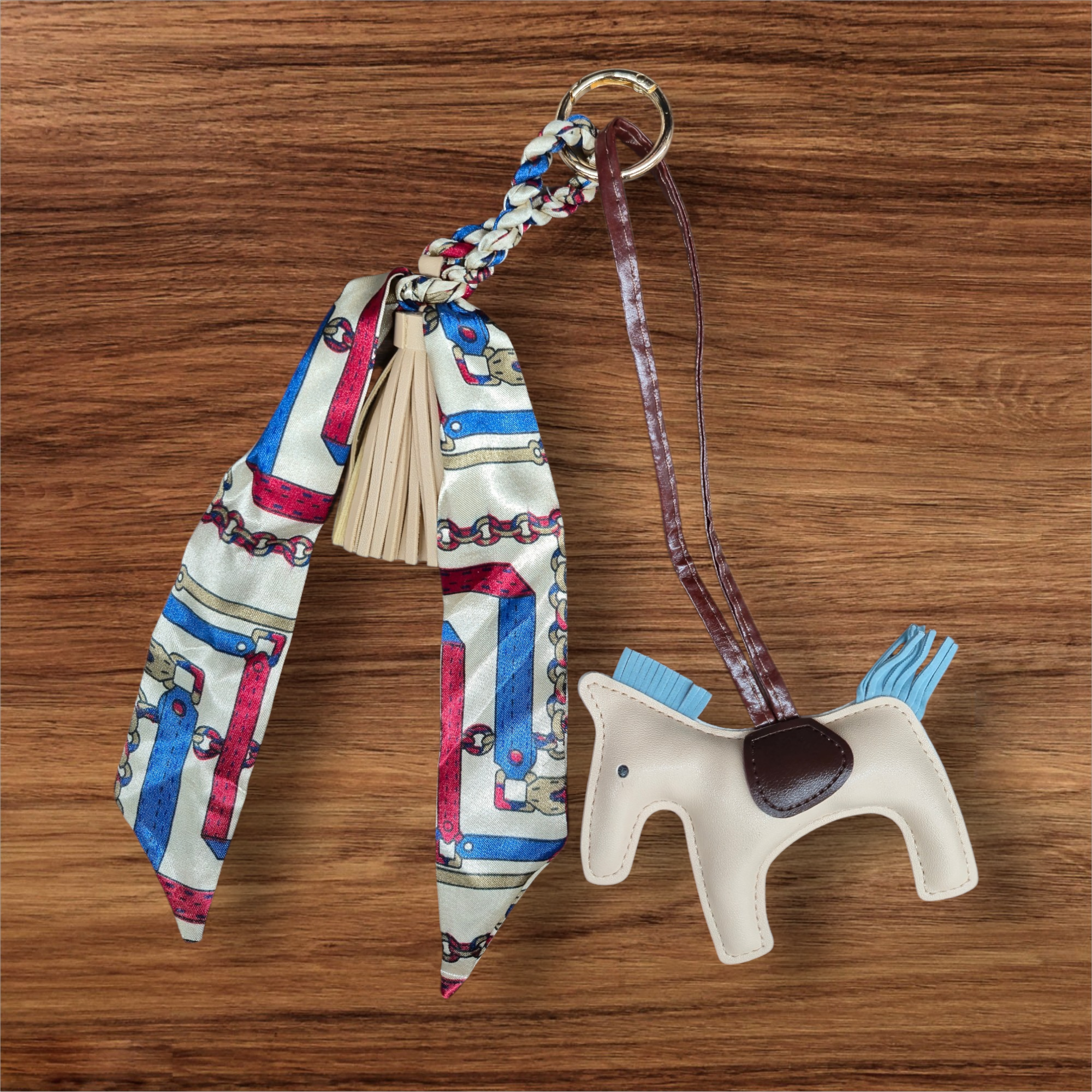 Anademi Ponies Bag Charm w/Scarf  