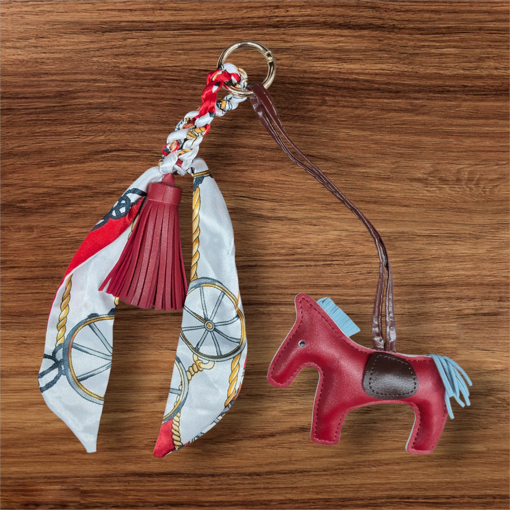 Anademi Ponies Bag Charm w/Scarf  