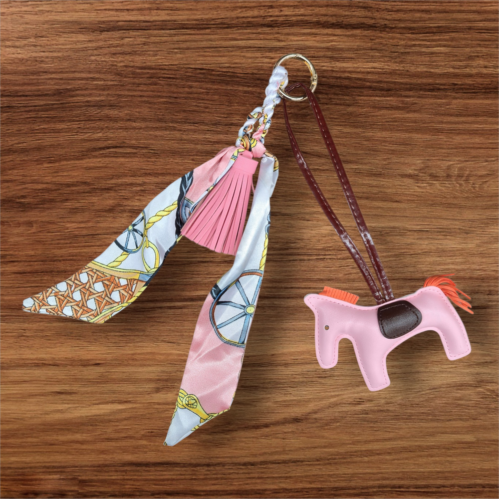 Anademi Ponies Bag Charm w/Scarf  