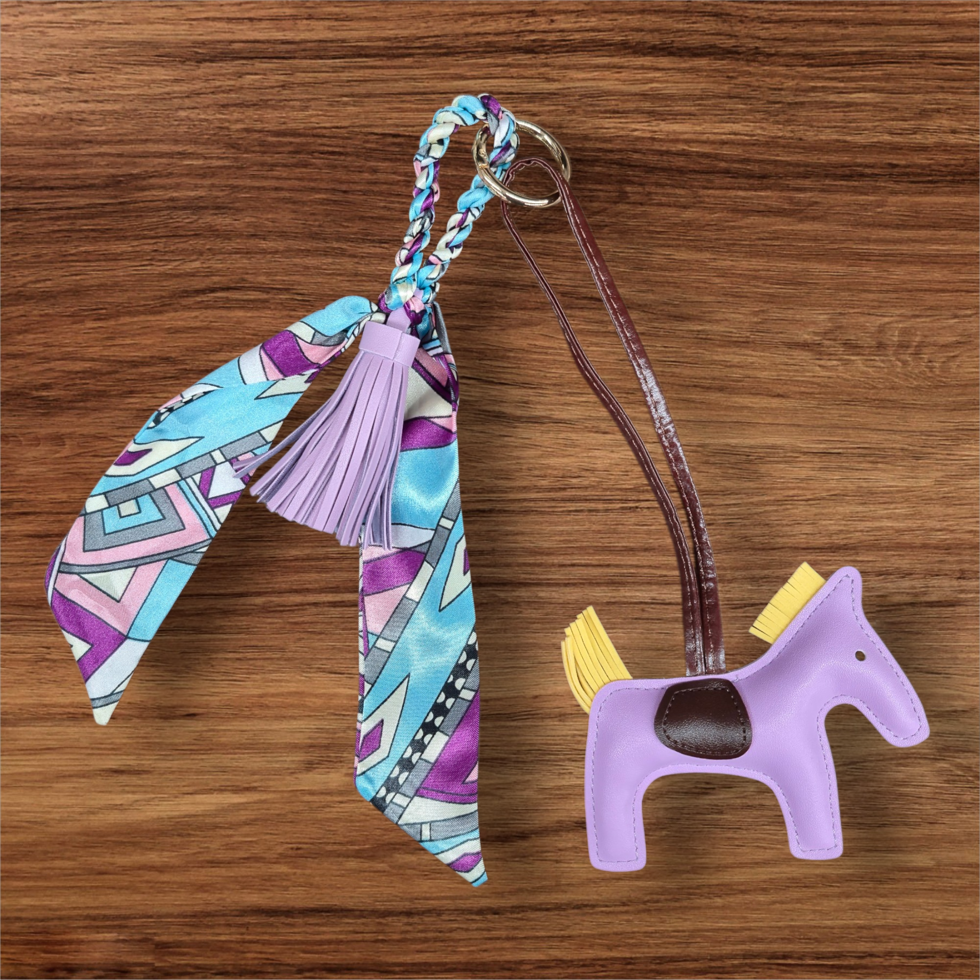 Anademi Ponies Bag Charm w/Scarf  