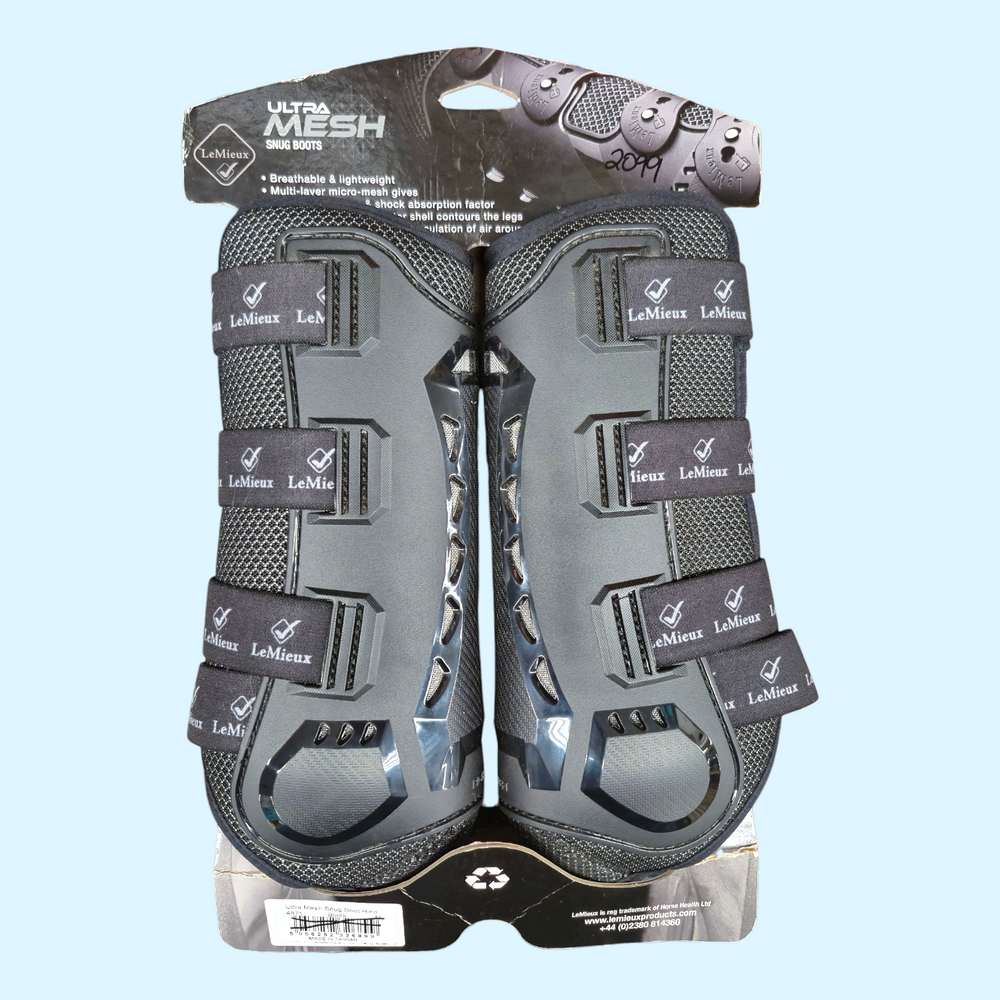 LeMieux Ultramesh Snug Hind Boots in Black - Medium