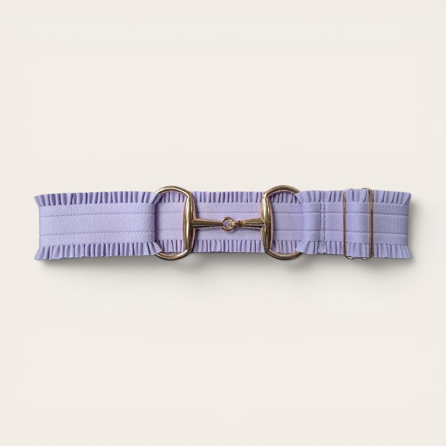Elastic Ruffle Belt w/Snaffle Bit