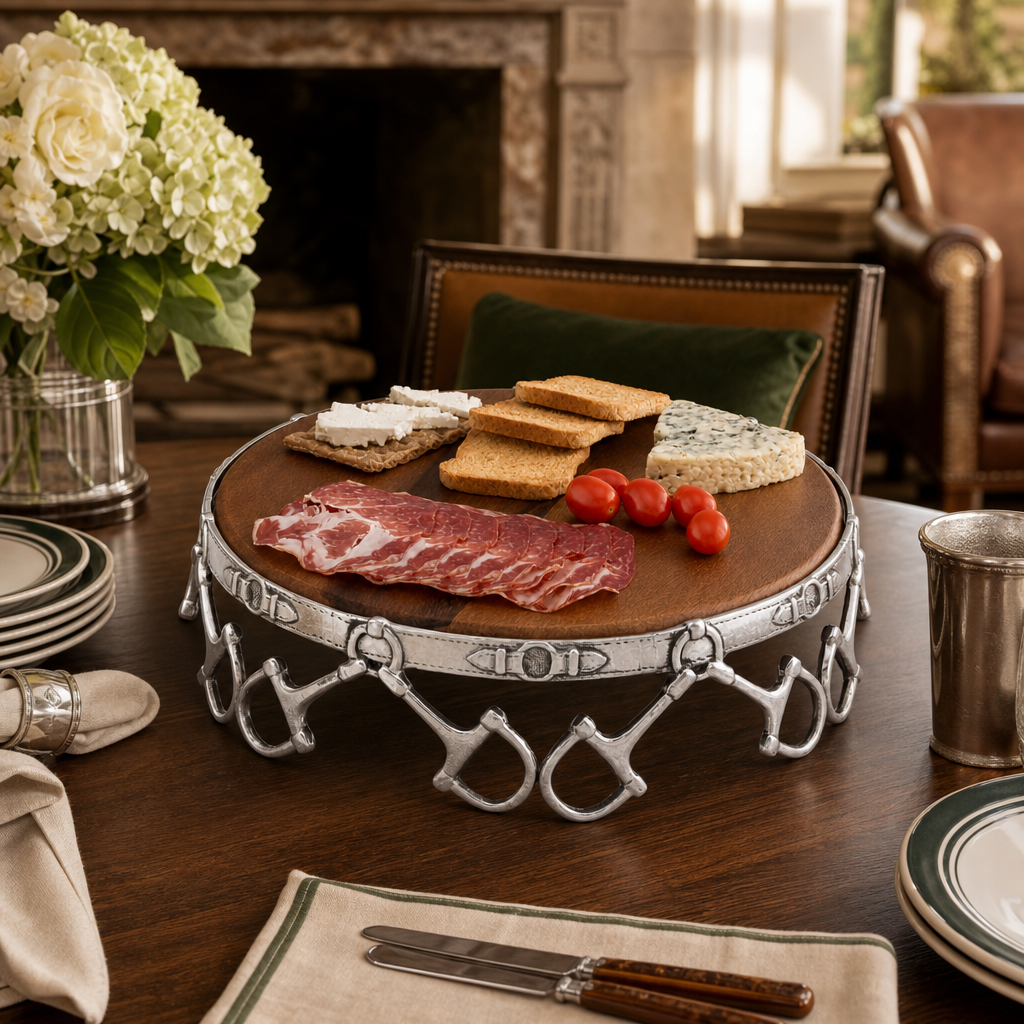 Equestrian Cheese Pedestal