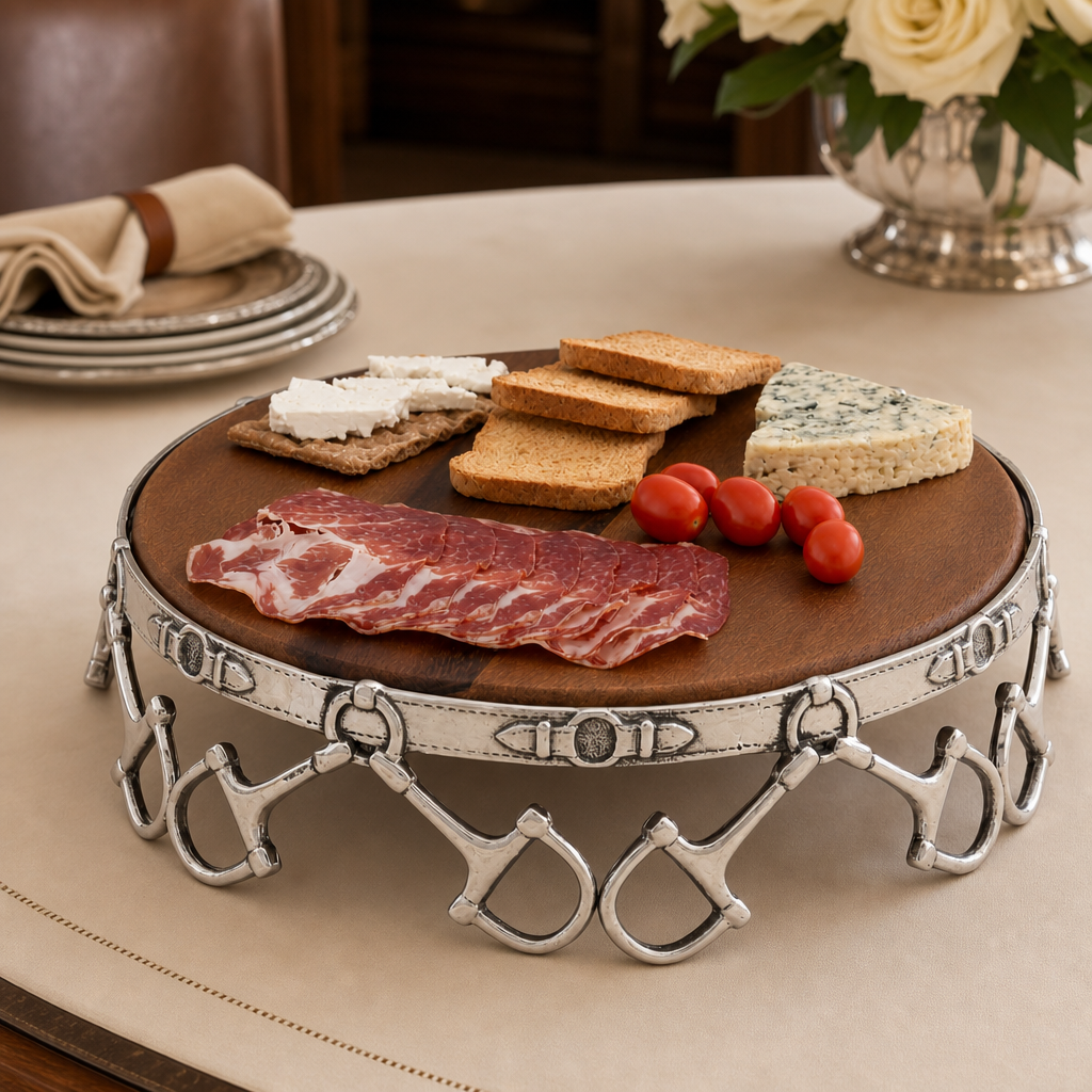 Equestrian Cheese Pedestal