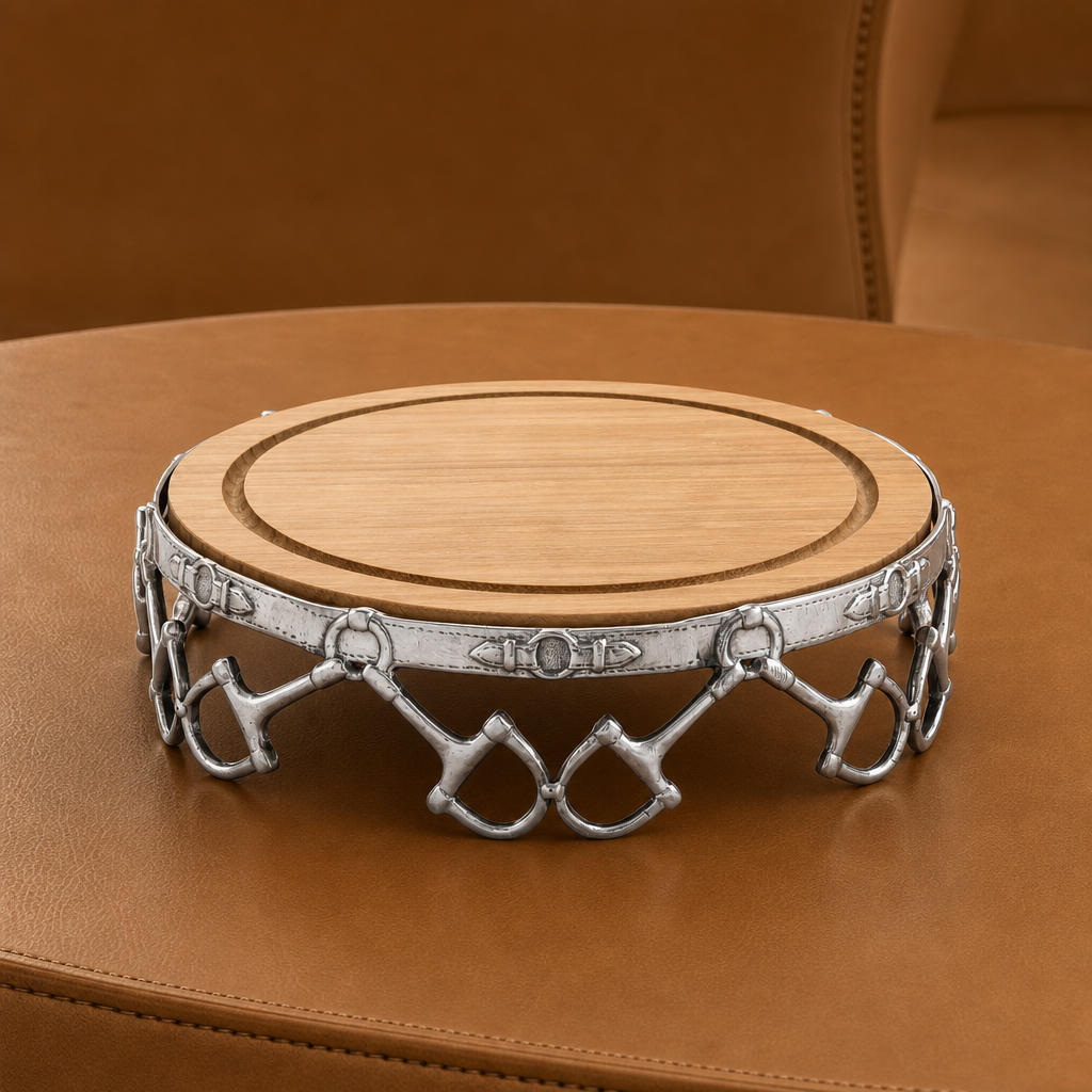 Equestrian Cheese Pedestal  