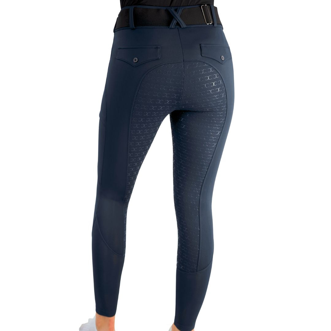 Navy Blue Mid-Weight Winter Full Seat Breeches - Equine Exchange Tack Shop