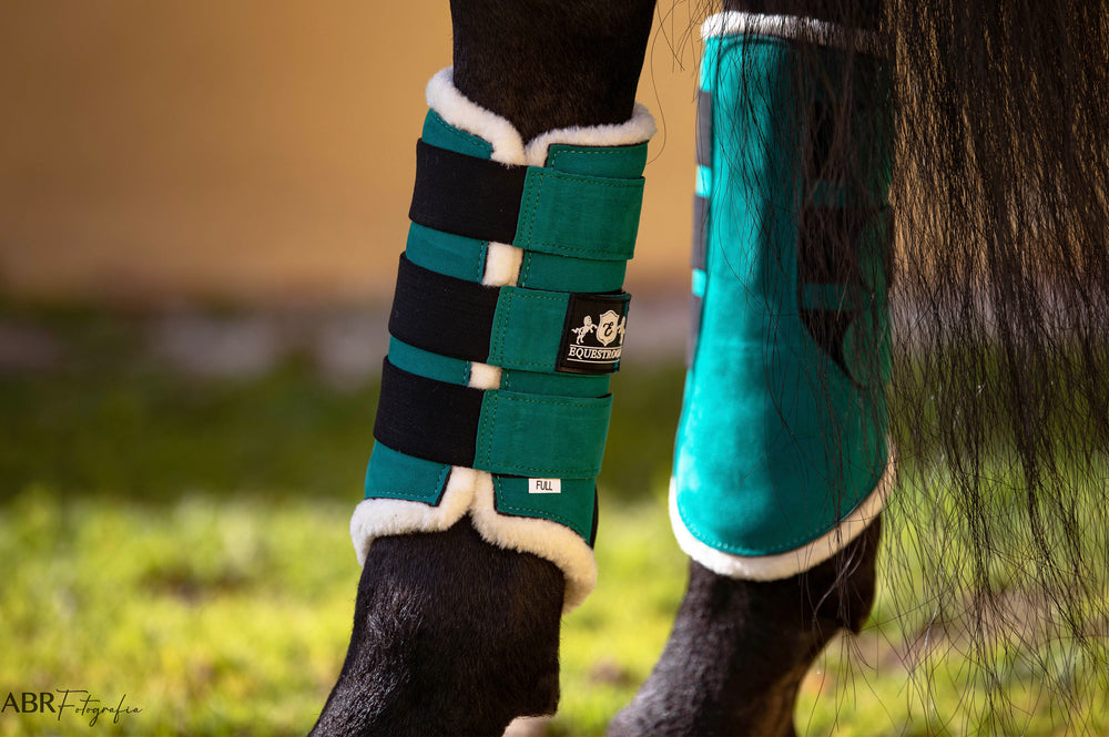 Teal Brushing Boots - Equine Exchange Tack Shop
