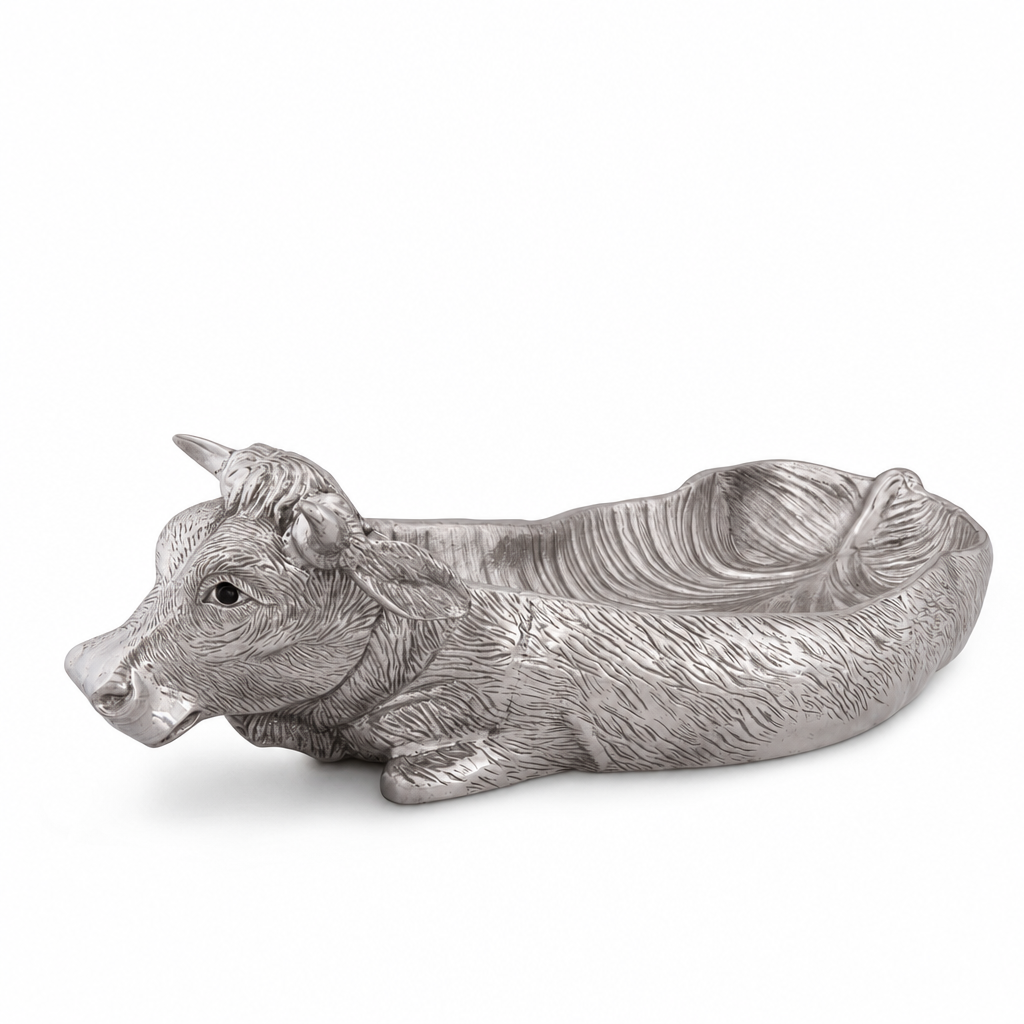 Cow Carving Serving Tray  