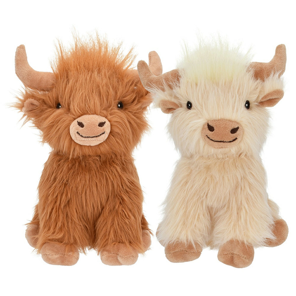 Shaggy Highland Cow Dog Toy - Equine Exchange Tack Shop