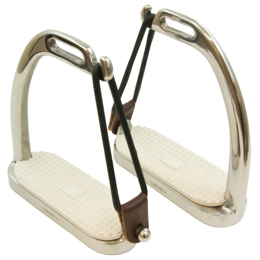 Coronet Peacock Stirrup Irons