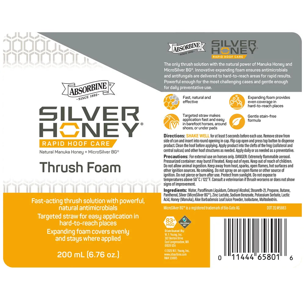 Silver Honey Thrush Foam - Equine Exchange Tack Shop