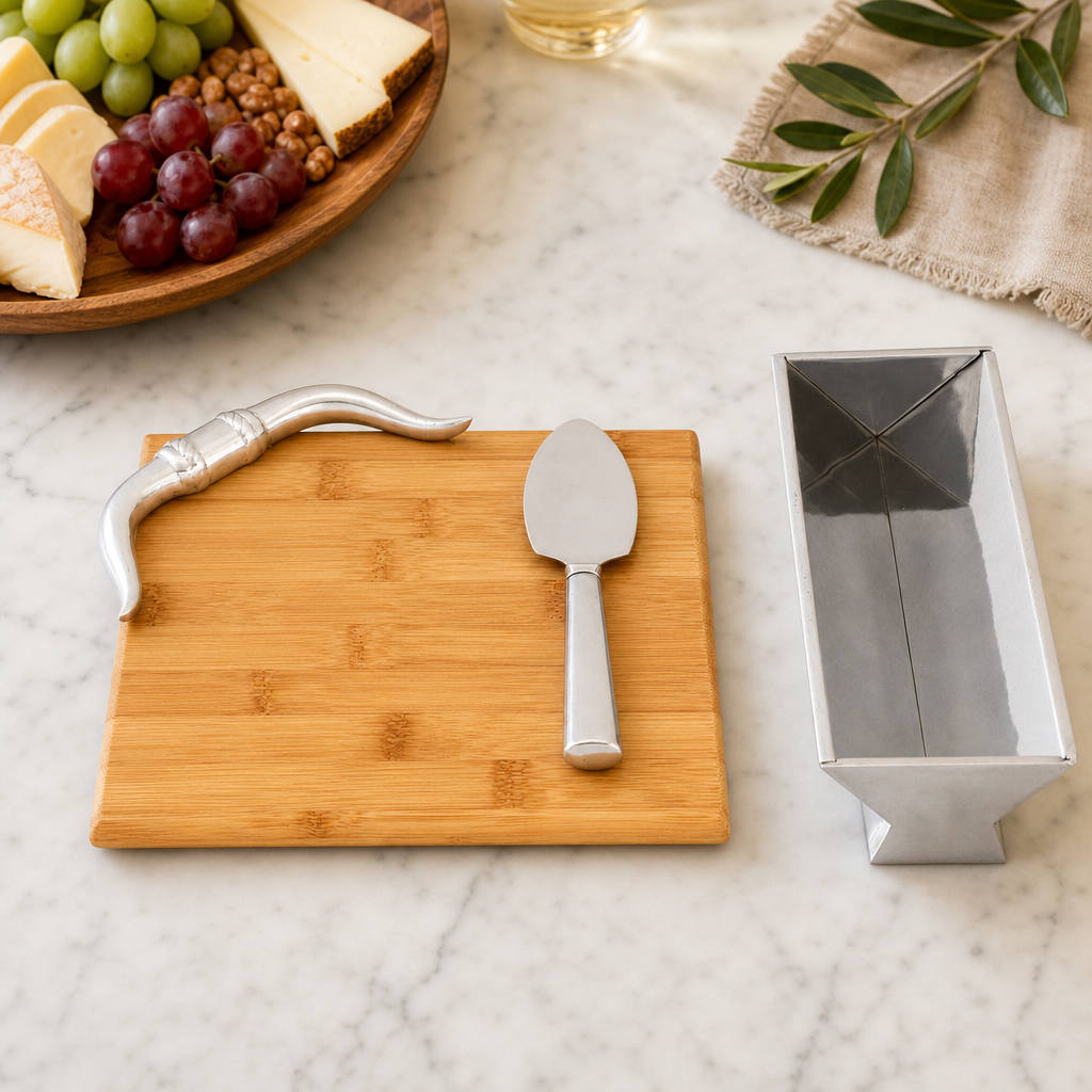 Longhorn Bamboo Cheese Set  