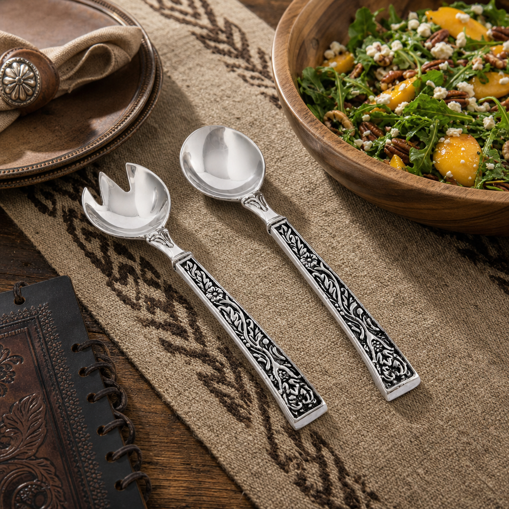 Concho Pattern Serving Set  