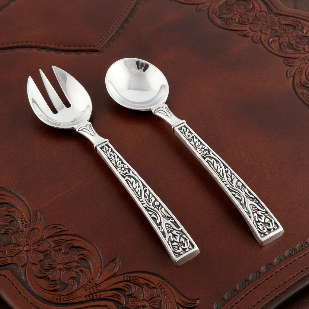Concho Pattern Serving Set  