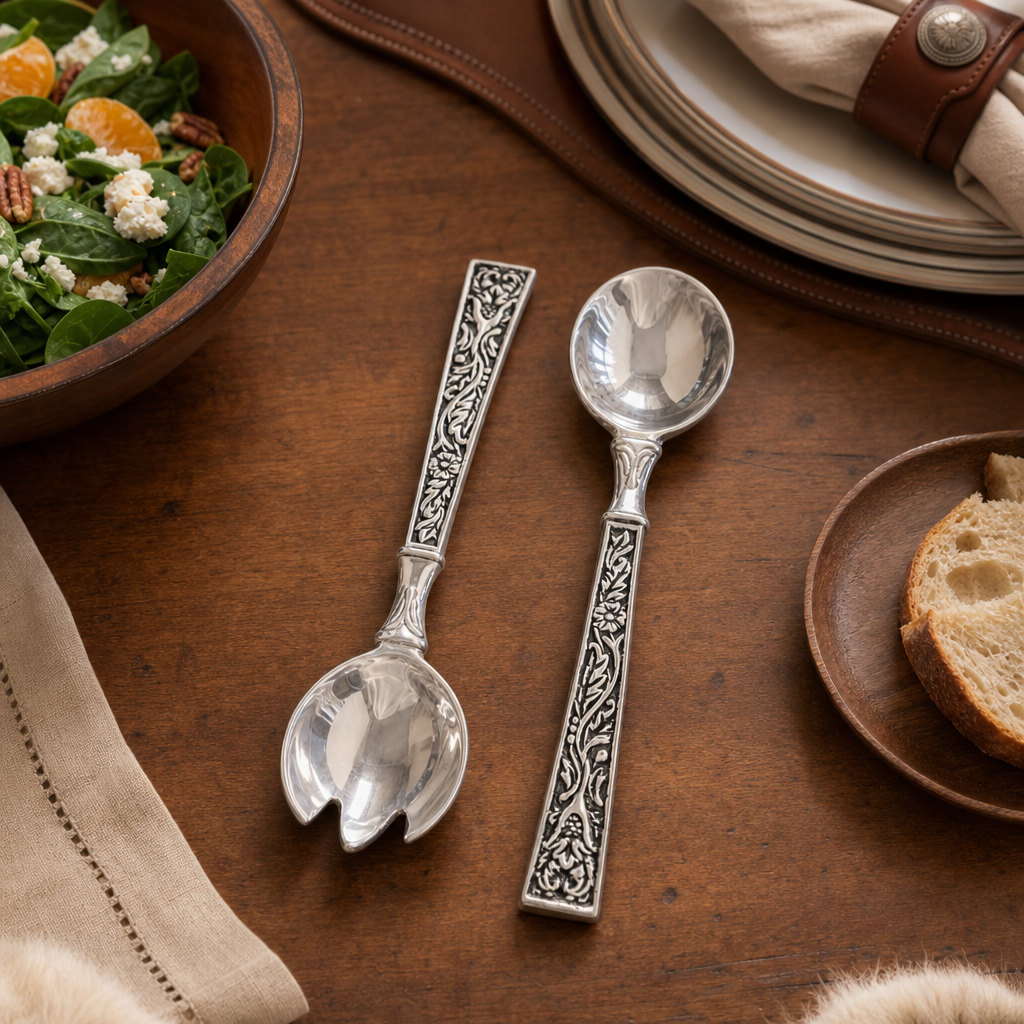 Concho Pattern Serving Set  