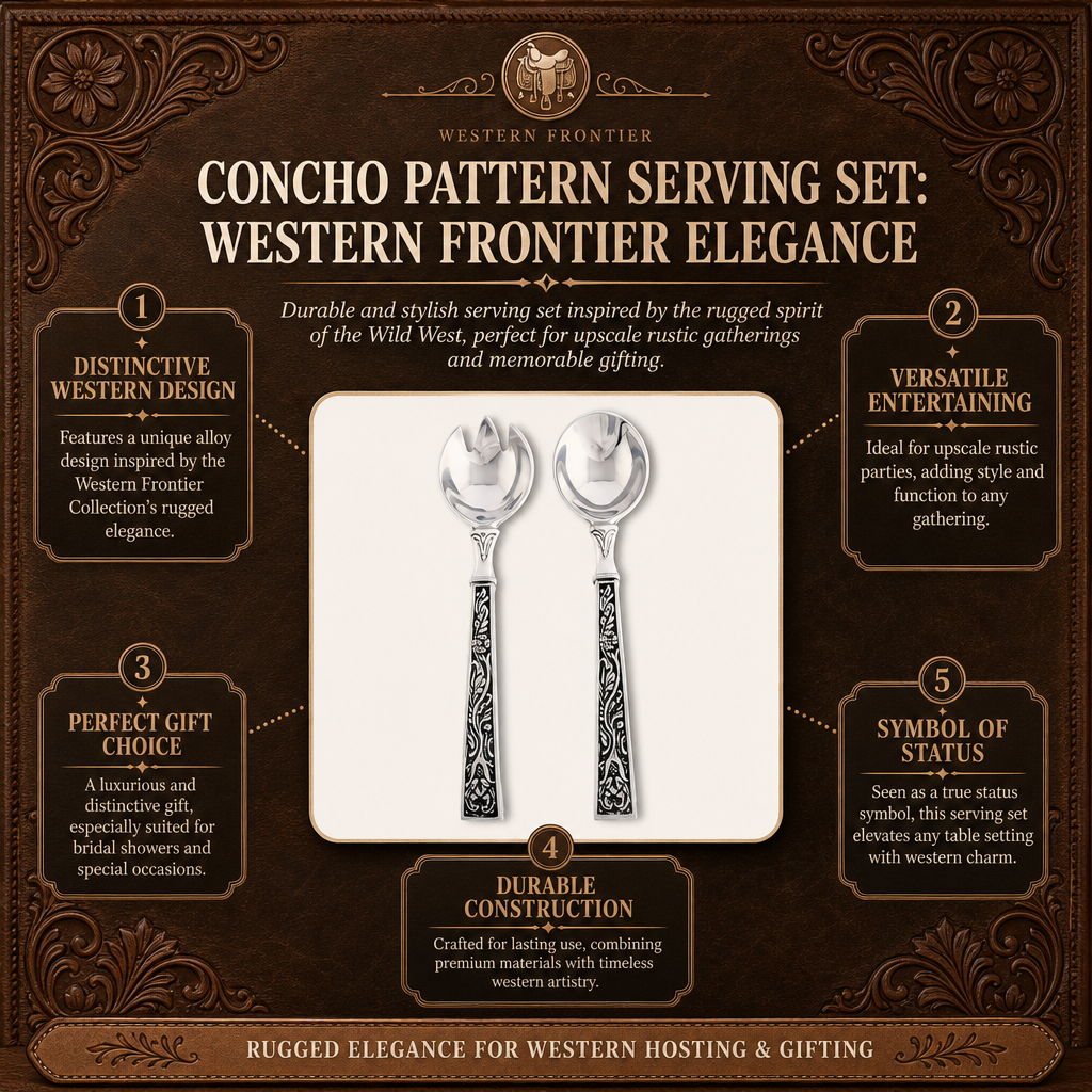 Concho Pattern Serving Set  